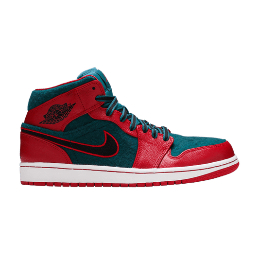 Jordan 1 Mid Gym Red Black Dark Sea