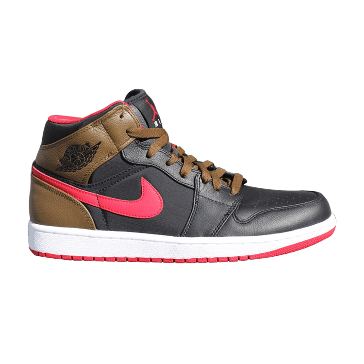 Jordan 1 Phat Black Red Olive