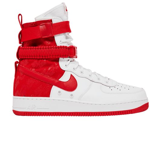 Nike SF Air Force 1 High White University Red