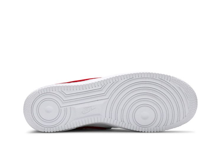 Nike Air Force 1 Low 3D Chenille Swoosh White Red Blue