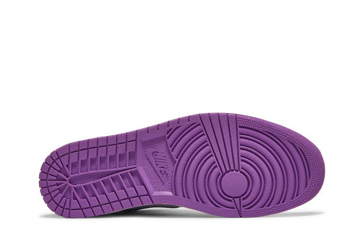 Jordan 1 Mid Matte Silver Laser Purple