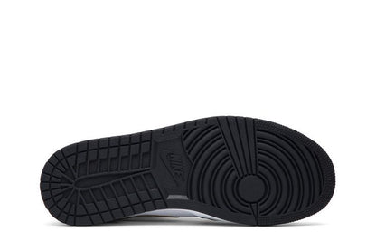 Jordan 1 Mid Patent Black White Gold