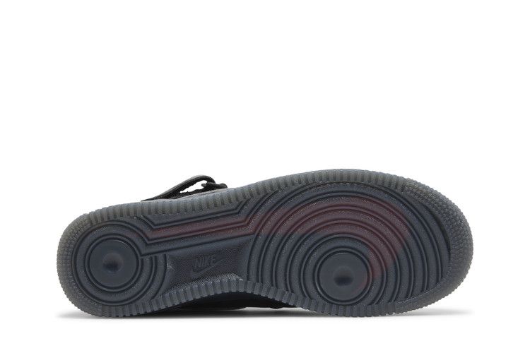 Nike Air Force 1 Mid PRM Black Metallic Silver