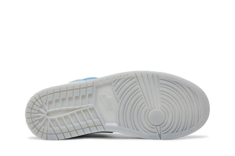 Jordan 1 Mid French Blue Fire Red