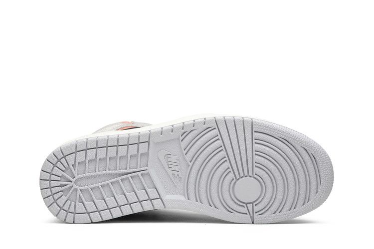 Jordan 1 Retro High Neutral Grey Hyper Crimson