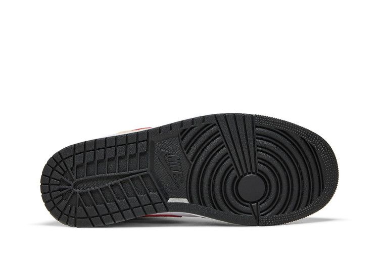 Jordan 1 Mid Light Curry Cardinal