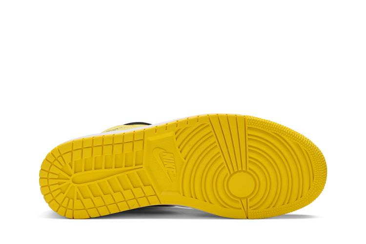 Jordan 1 Mid Yellow Toe Black