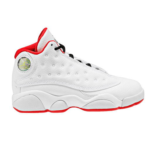 Jordan 13 Retro White University Red Black Metal Silver (PS)