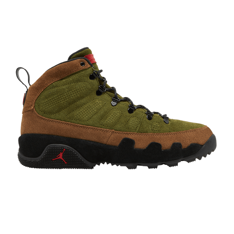 Jordan 9 Retro Boot NRG Military Brown Legion Green