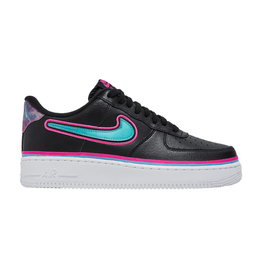 Nike Air Force 1 Low Sport NBA Black Blue Gale Laser Fuchsia