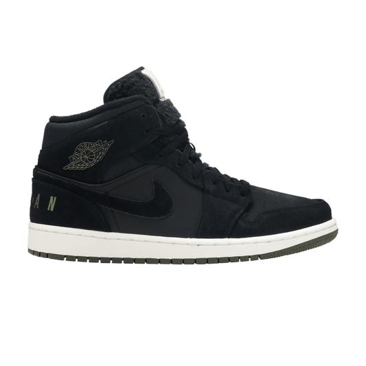 Jordan 1 Mid Black Olive Canvas