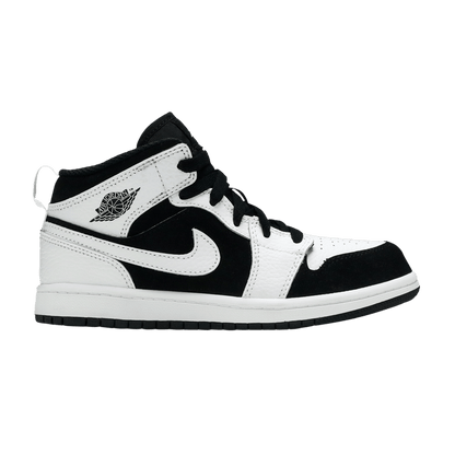 Jordan 1 Mid White Black (PS)