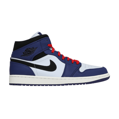 Jordan 1 Mid Deep Royal Blue Black