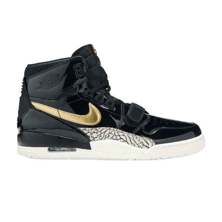 Jordan Legacy 312 Black Gold Patent