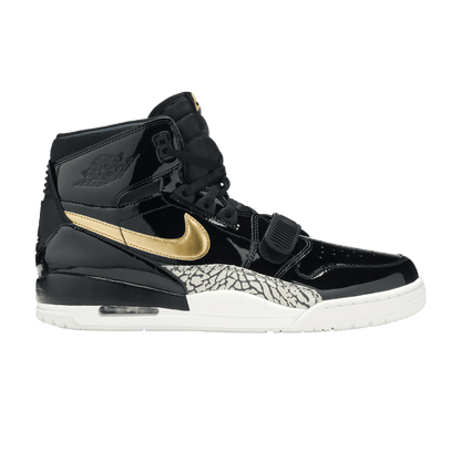 Jordan Legacy 312 Black Gold Patent