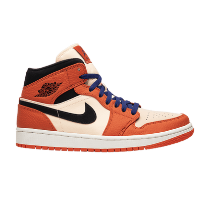 Jordan 1 Mid Team Orange Black