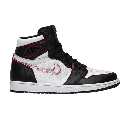 Jordan 1 Retro High Defiant White Black Gym Red