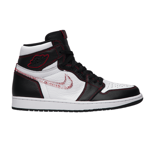 Jordan 1 Retro High Defiant White Black Gym Red