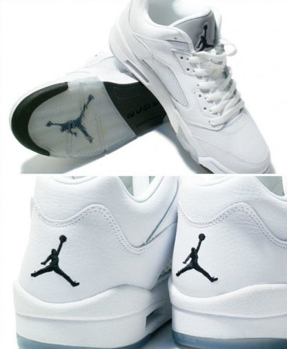 Jordan 5 Retro Low Metallic White (Women's)