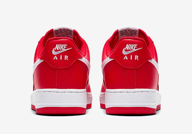 Nike Air Force 1 University Red/White-White