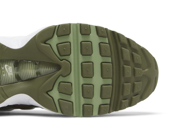 Nike Air Max 95 White Medium Olive Oil Green