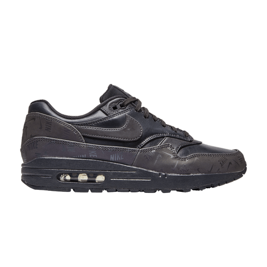 Nike Air Max 1 Lux Oil Grey Logo Prints (Women's)