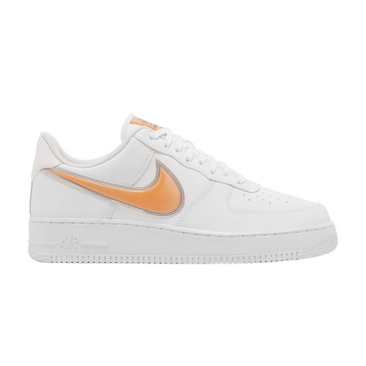 Nike Air Force 1 Low Oversized Swoosh White Orange Peel
