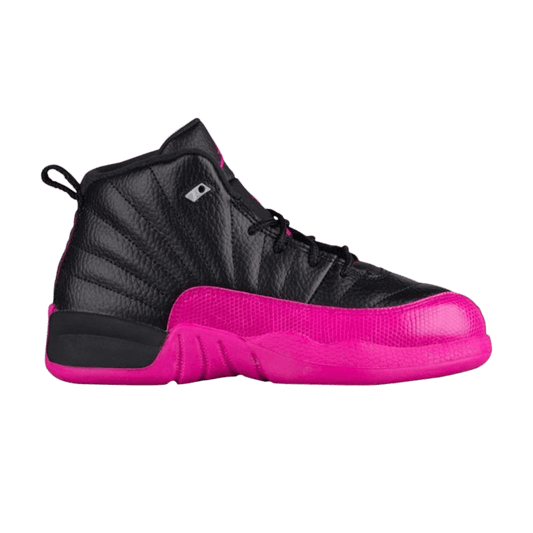 Jordan 12 Retro Black Metallic Silver Deadly Pink (PS)