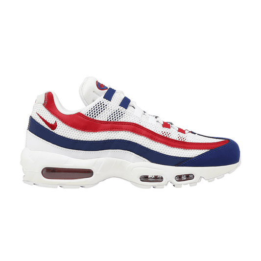 Nike Air Max 95 White Deep Royal Blue Gym Red