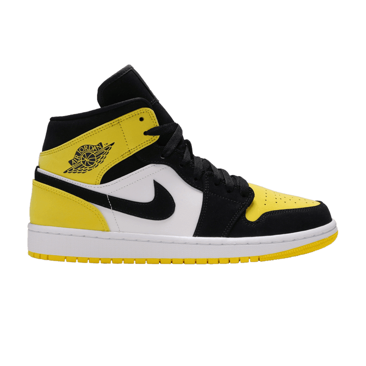 Jordan 1 Mid Yellow Toe Black