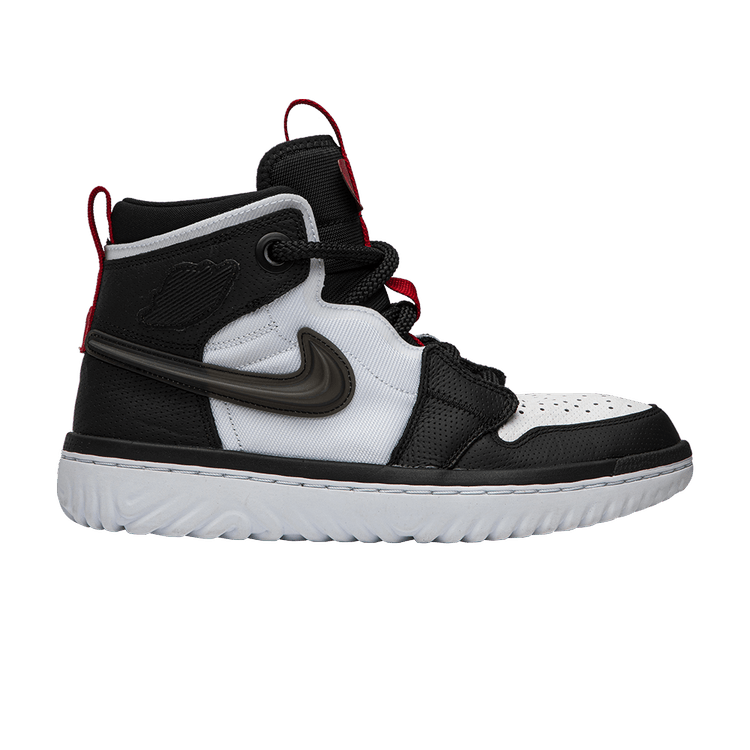 Jordan 1 High React Black White Gym Red