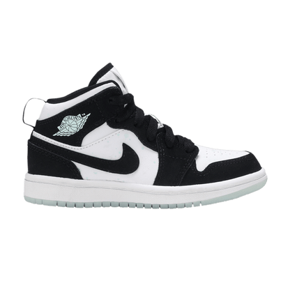 Jordan 1 Mid White Black Teal Tint (PS)