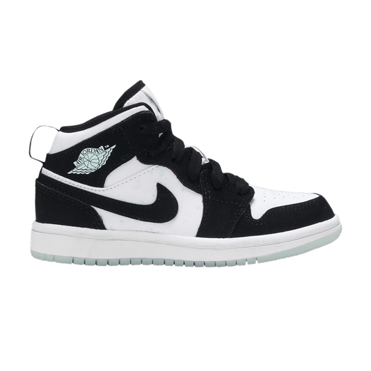 Jordan 1 Mid White Black Teal Tint (PS)