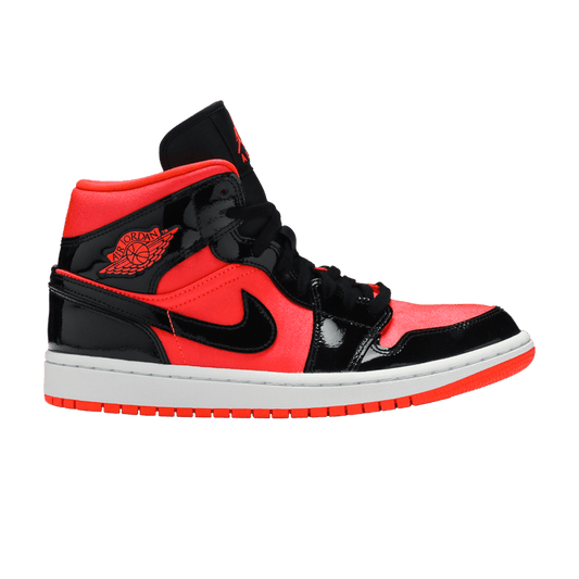 Jordan 1 Mid Hot Punch Black (Women's)