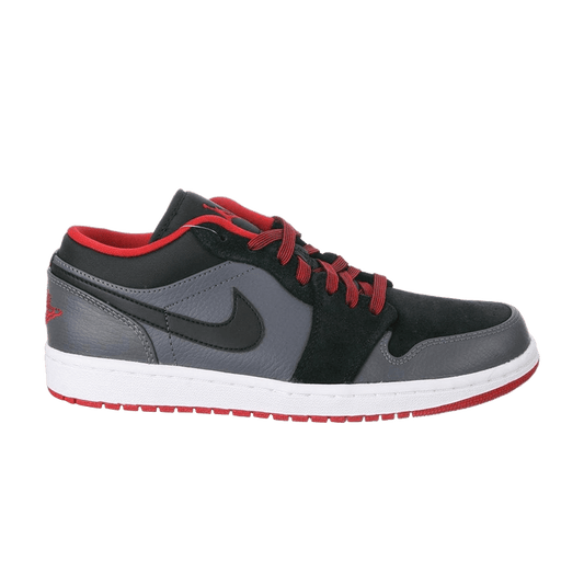 Jordan 1 Low Black Dark Grey Gym Red
