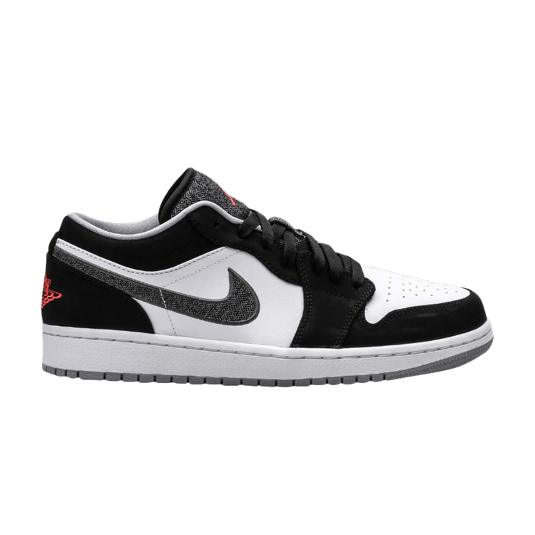 Jordan 1 Low Black White Wolf Grey Infrared 23