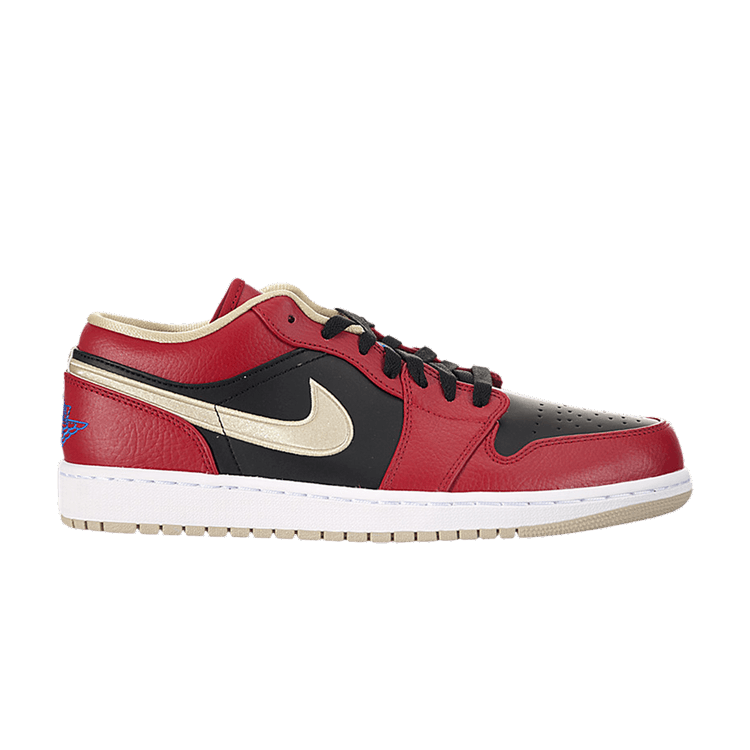 Jordan 1 Low Red Black Gold