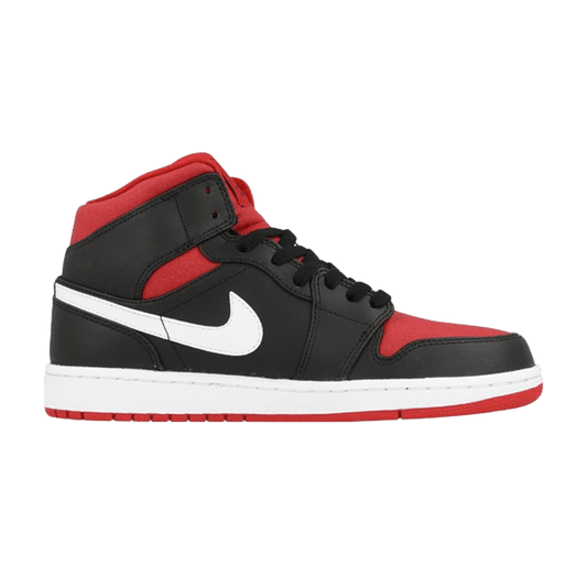 Jordan 1 Mid Black Gym Red White