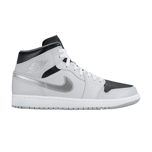 Jordan 1 Mid Pure Platinum Metallic Silver