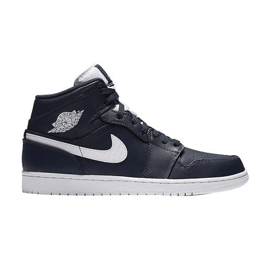 Jordan 1 Retro Mid Obsidian White