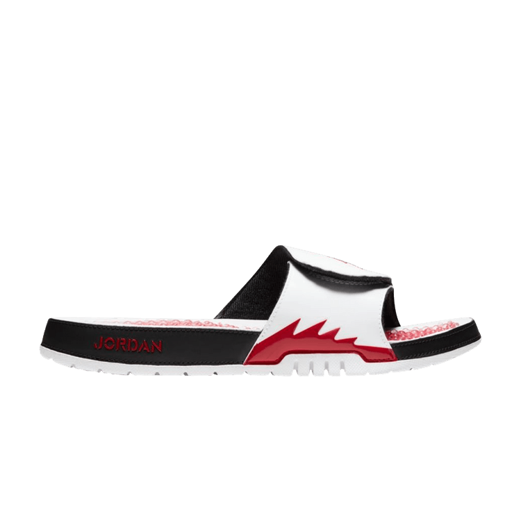 Jordan Hydro 5 Retro Slide White Fire Red
