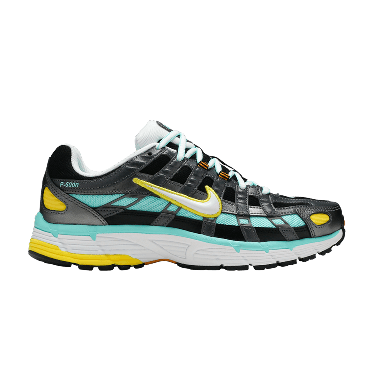 Nike P-6000 Black Teal Yellow (Women's)