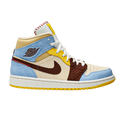 Jordan 1 Mid SE Fearless Maison Chateau Rouge