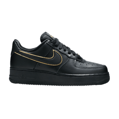 Nike Air Force 1 Low Black Gold Swoosh (Women's)