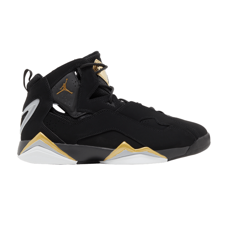 Jordan True Flight Black Metallic Gold