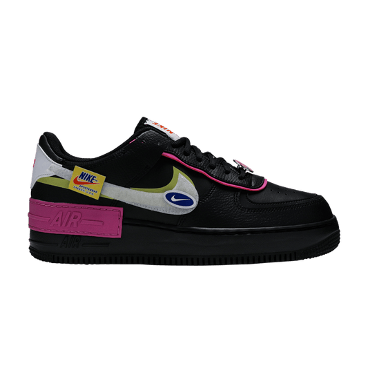 Nike Air Force 1 Low Shadow Removable Patches Black Pink (Women's)