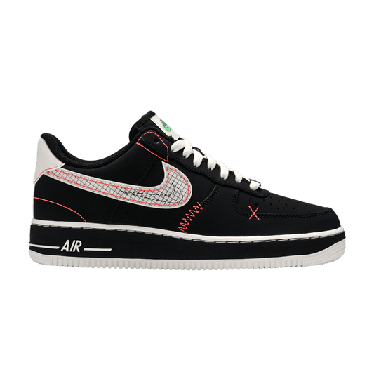 Nike Air Force 1 Low Schematic Black White Bright Crimson
