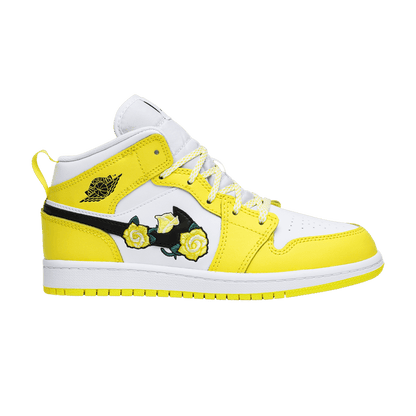 Jordan 1 Mid Dynamic Yellow Floral (PS)