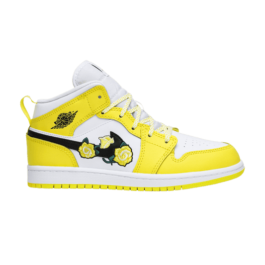 Jordan 1 Mid Dynamic Yellow Floral (PS)