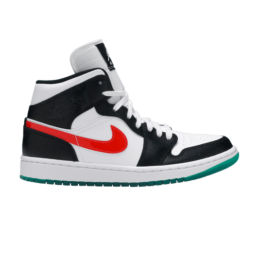 Jordan 1 Mid Alternate Swooshes Red Yellow (Women's)